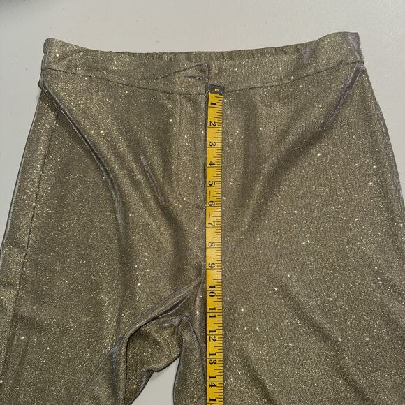 Vince Camuto Womens M Trousers Metallic Holiday New Years Maximalist Statement - Picture 8 of 11